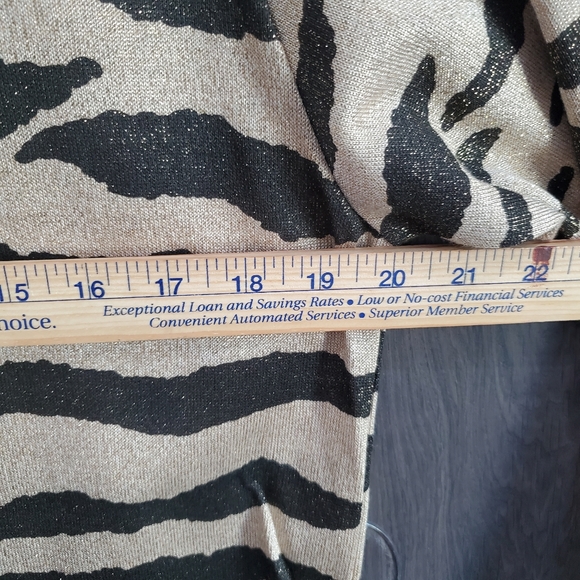 Bob Mackie Vintage tunic style top TIGER  Gold Black Size P/M Designer - Picture 9 of 16